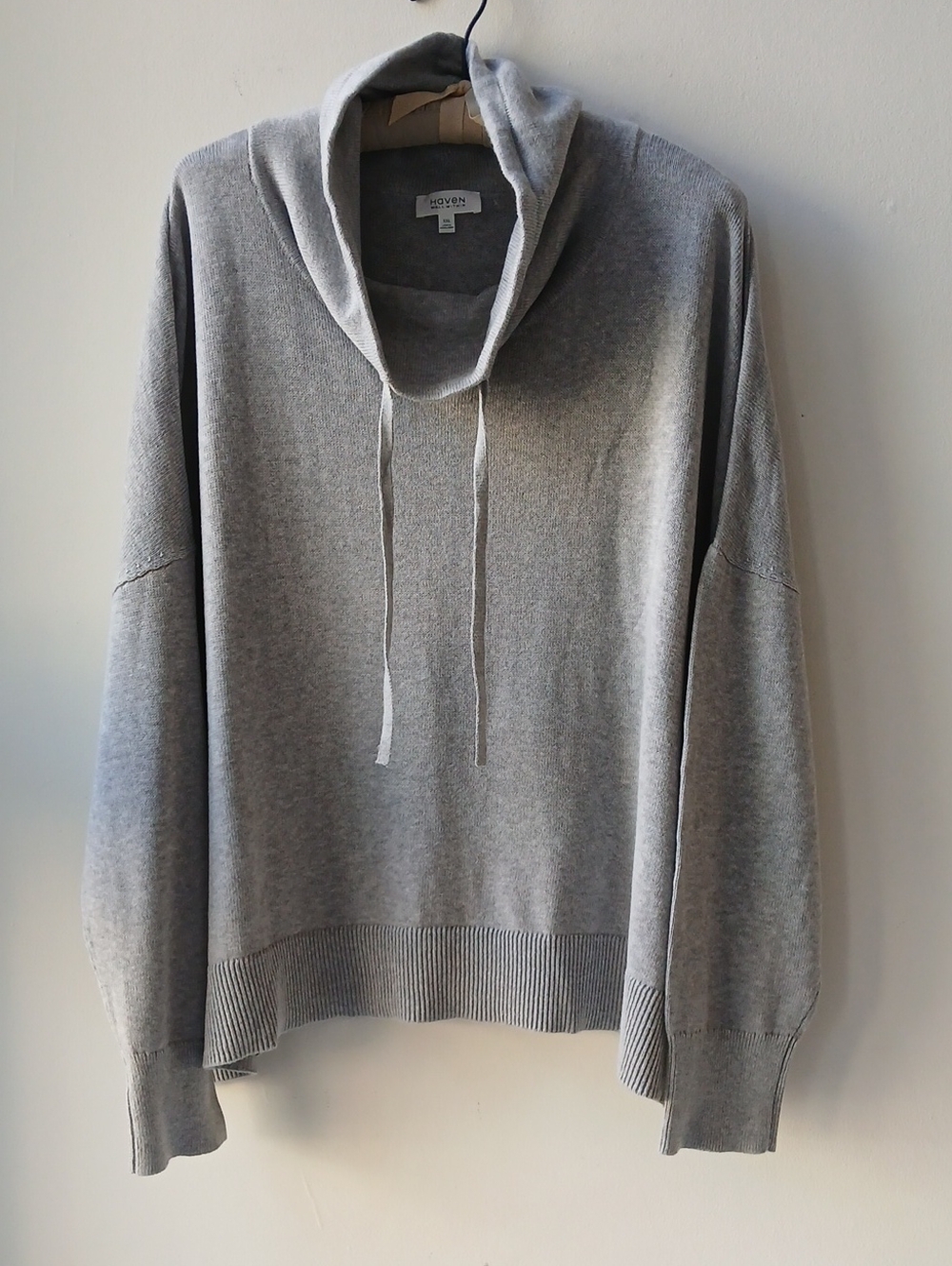 Haven Well Within Cotton Cashmere Sweater Gray Women's XXL